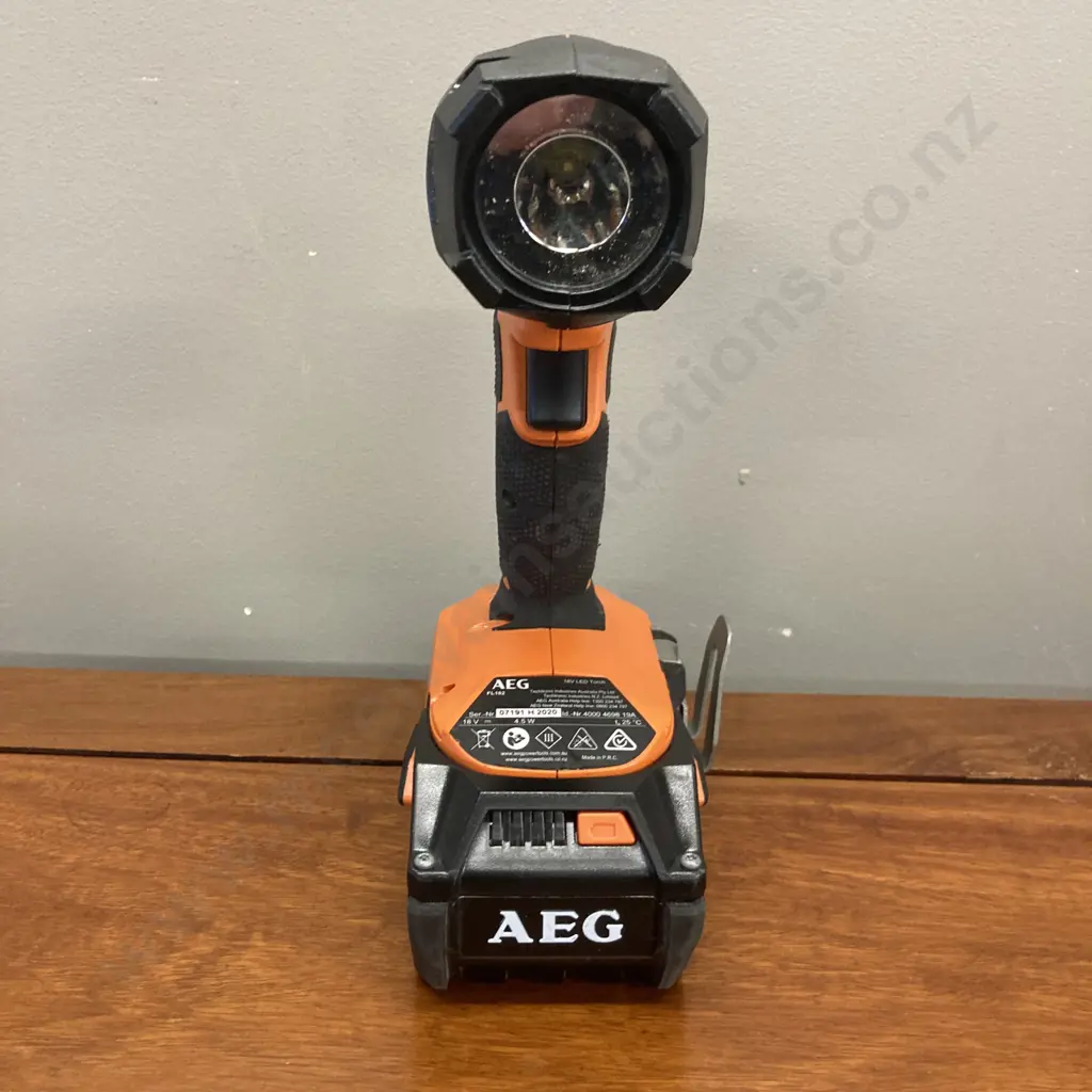 AEG 18V LED Torch FL182 & 6.0Ah Battery (No Charger) Image 1++